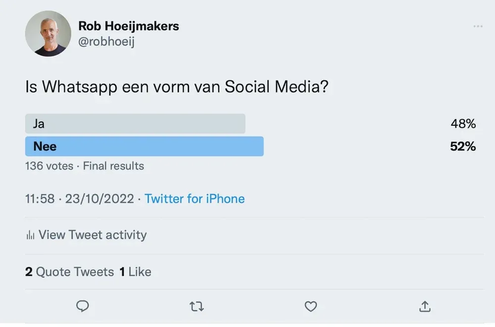 Is WhatsApp een sociaal medium?